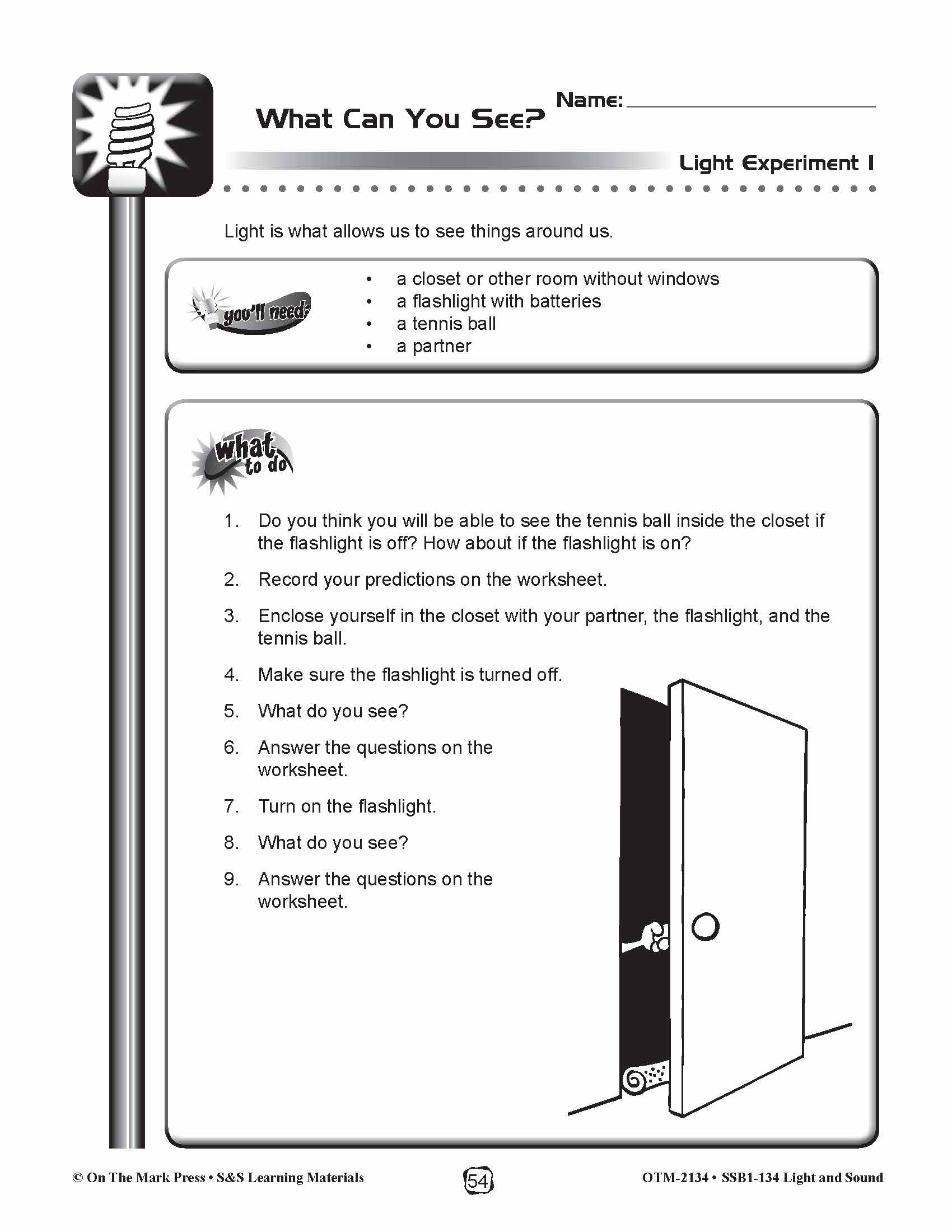 What is Light? Lesson & Experiment Gr. 4-6