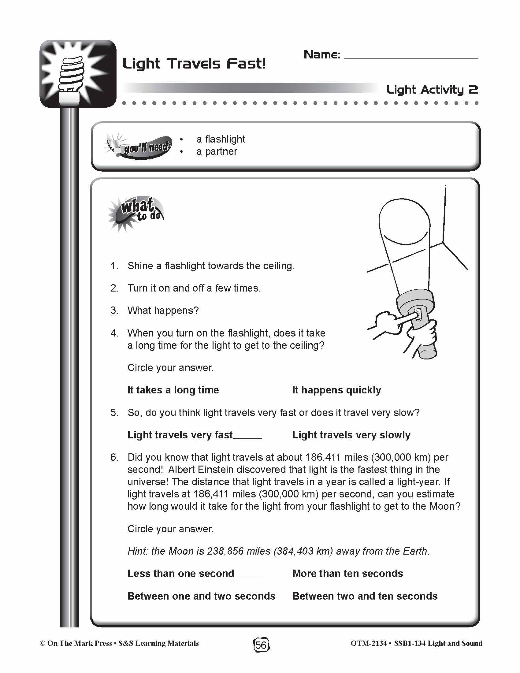 What is Light? Lesson & Experiment Gr. 4-6