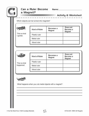 Temporary and Permanent Magnets Lesson Plan Grades 4-6