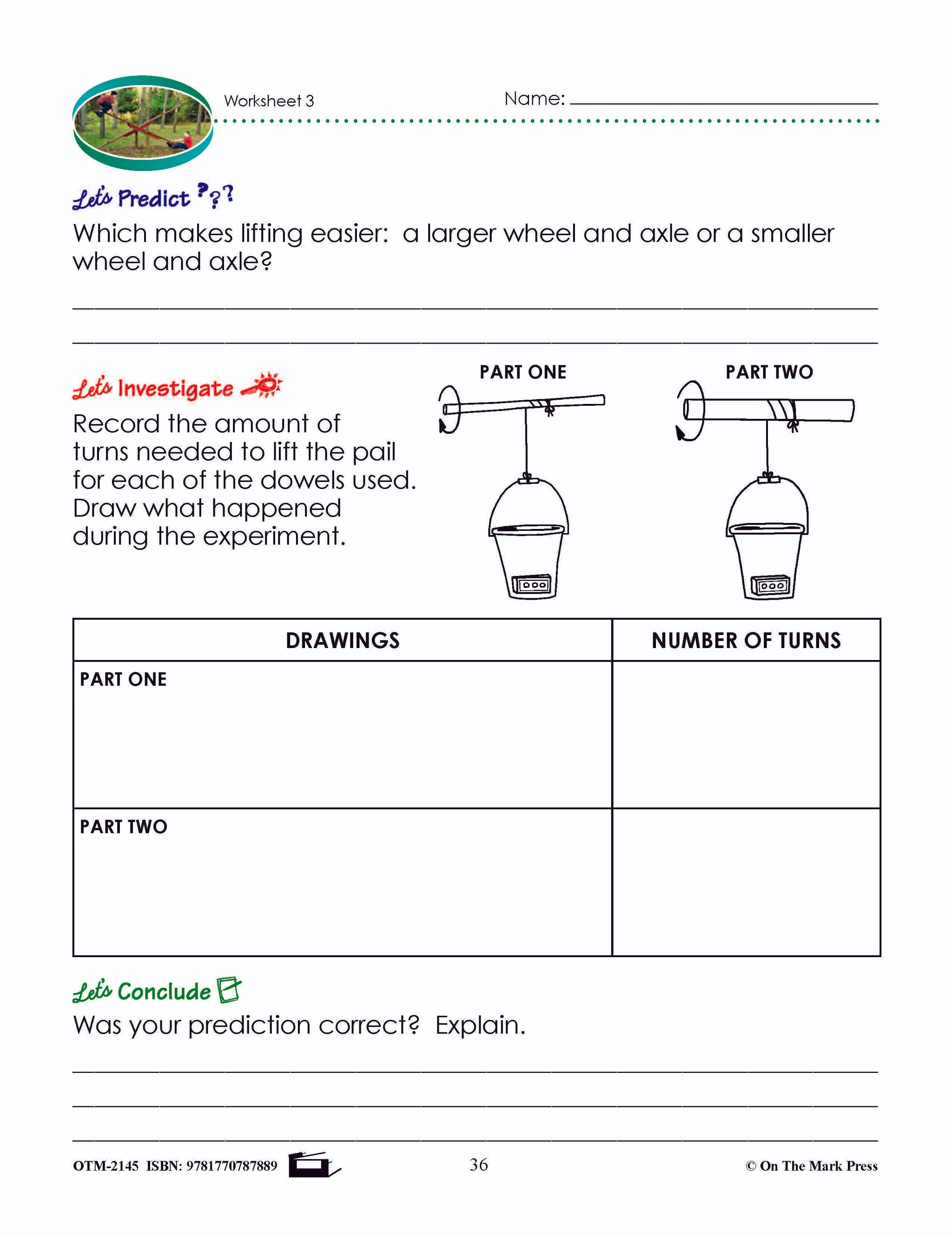 Wheel and Axle Lesson Plan Grade 2