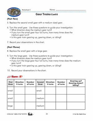 Gearing Up Lesson Plan Grade 4