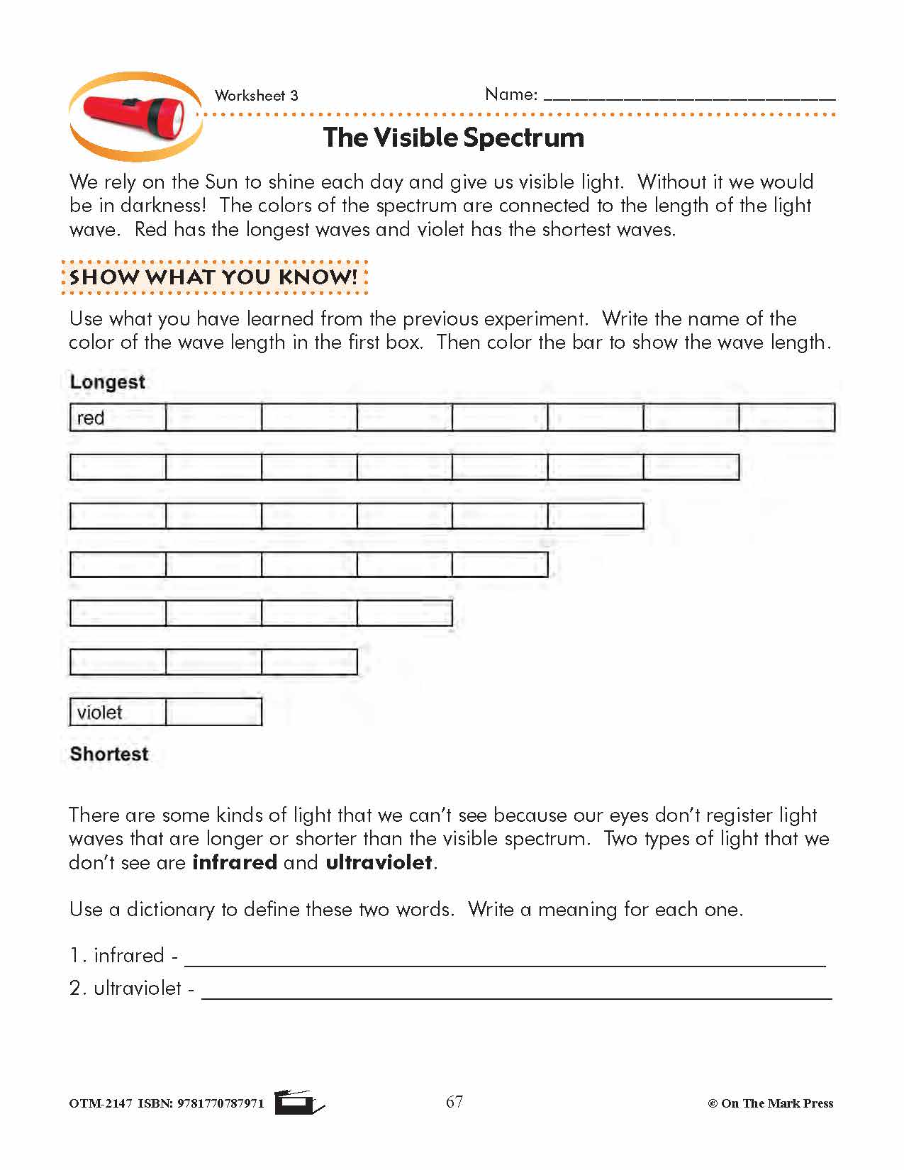 The Colors of Light Lesson Plan Grade 4