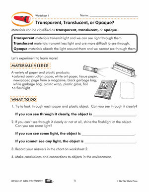 Casting Shadows Lesson Plan Grade 4