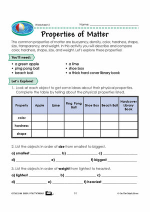Properties of Matter Grade 5 Lesson with Experiments