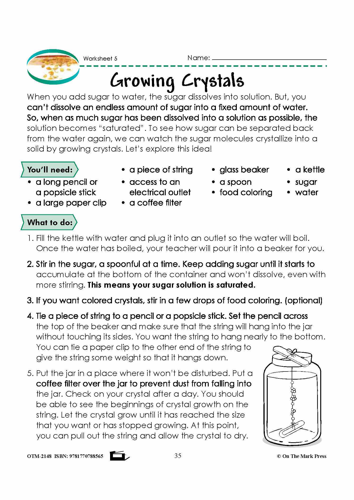 Mixing and Separating Grade 5 Lesson with Experiments