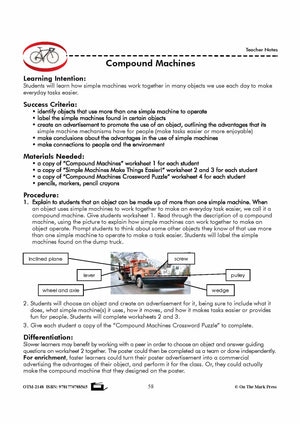 Compound Machines Grade 5 Lesson with Experiments