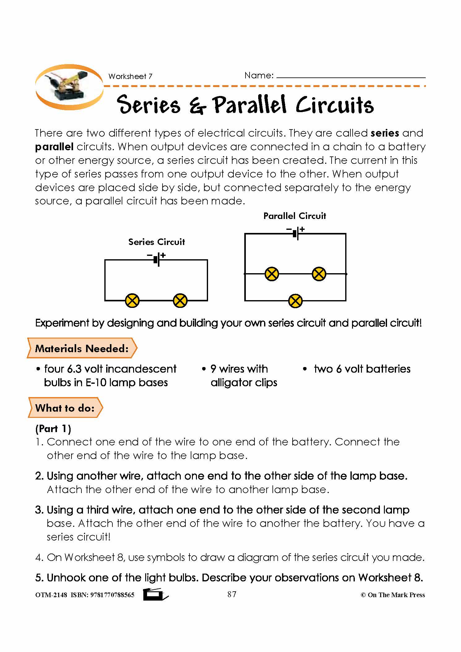 Electricity Grade 5 Lesson with Experiments