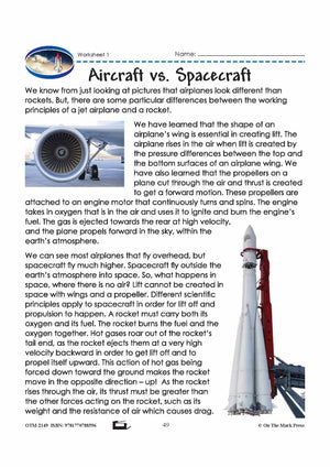 Aircraft vs. Spacecraft Grade 6 Lesson with Experiments