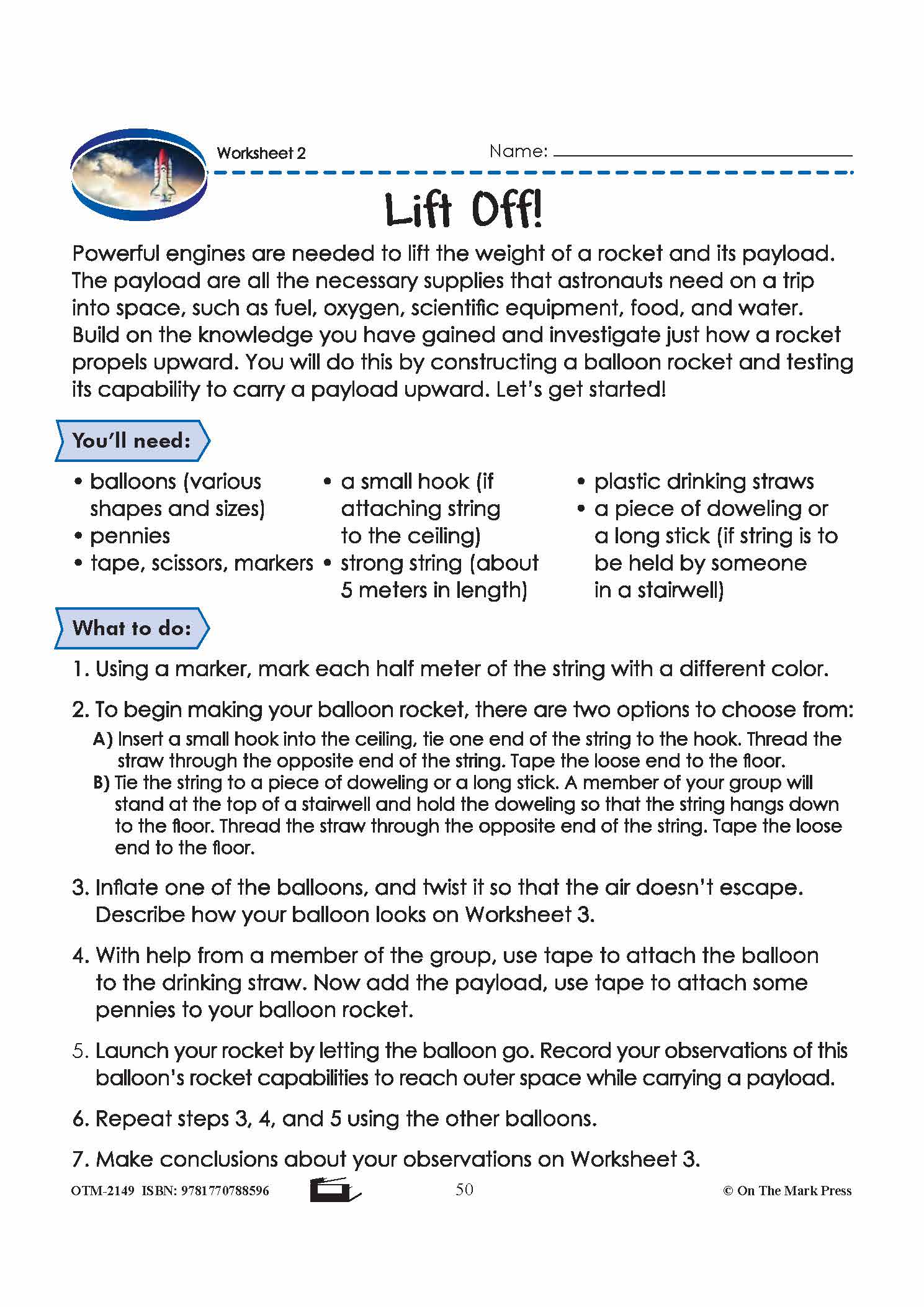 Aircraft vs. Spacecraft Grade 6 Lesson with Experiments