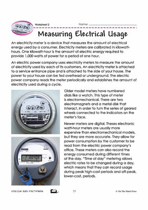 Electrical Usage Grade 6 Lesson with Experiments