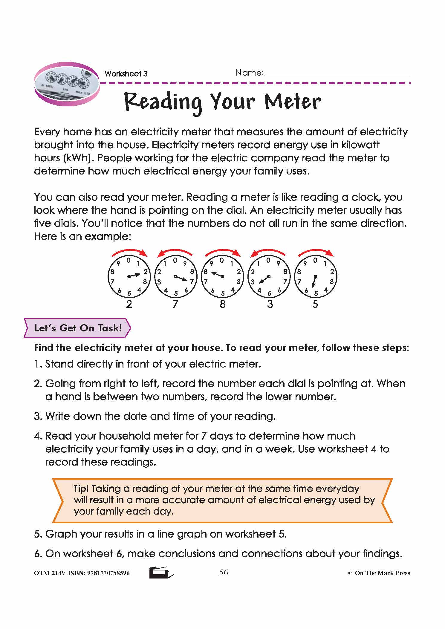 Electrical Usage Grade 6 Lesson with Experiments