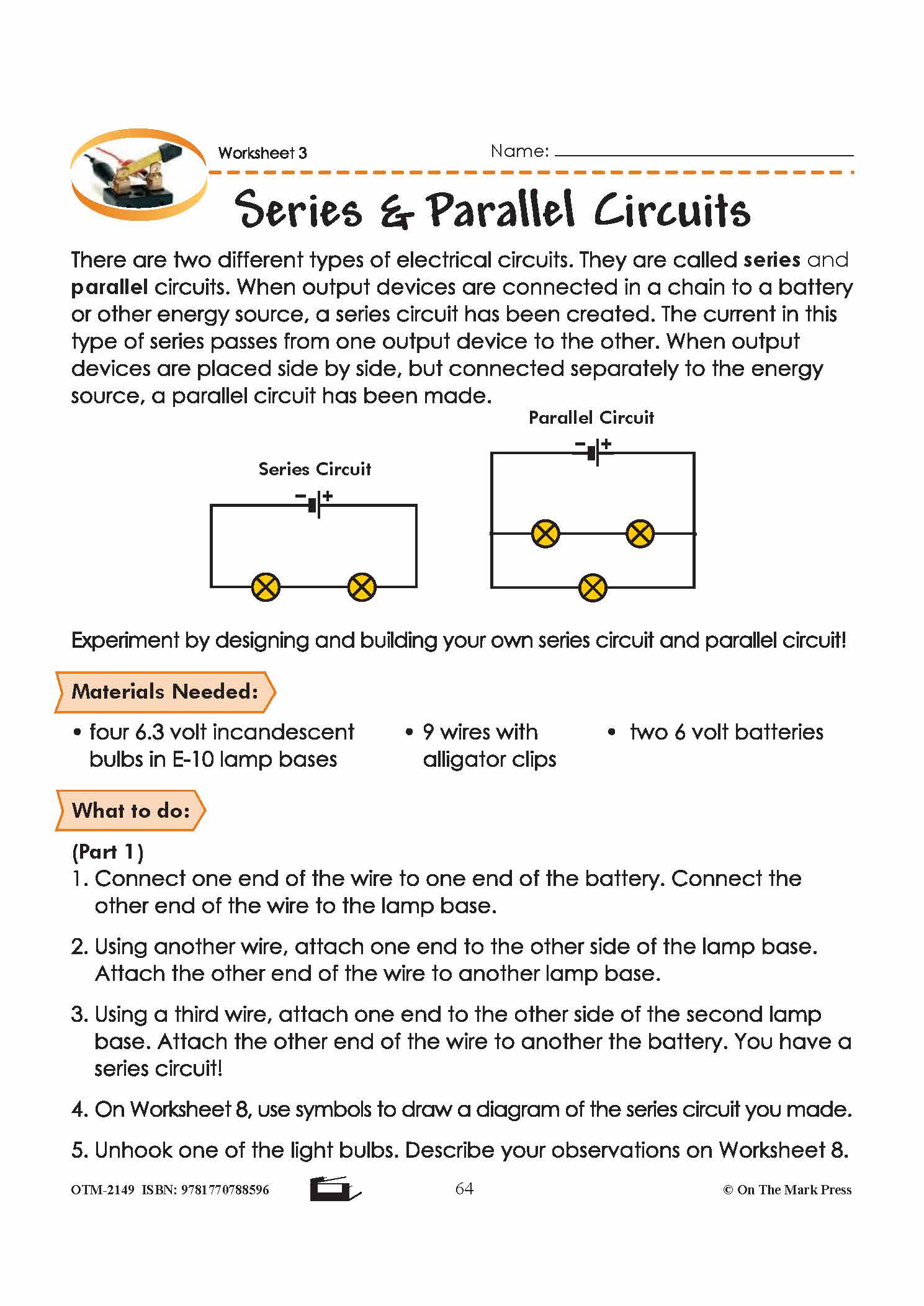 Circuitry Grade 6 Lesson with Experiments