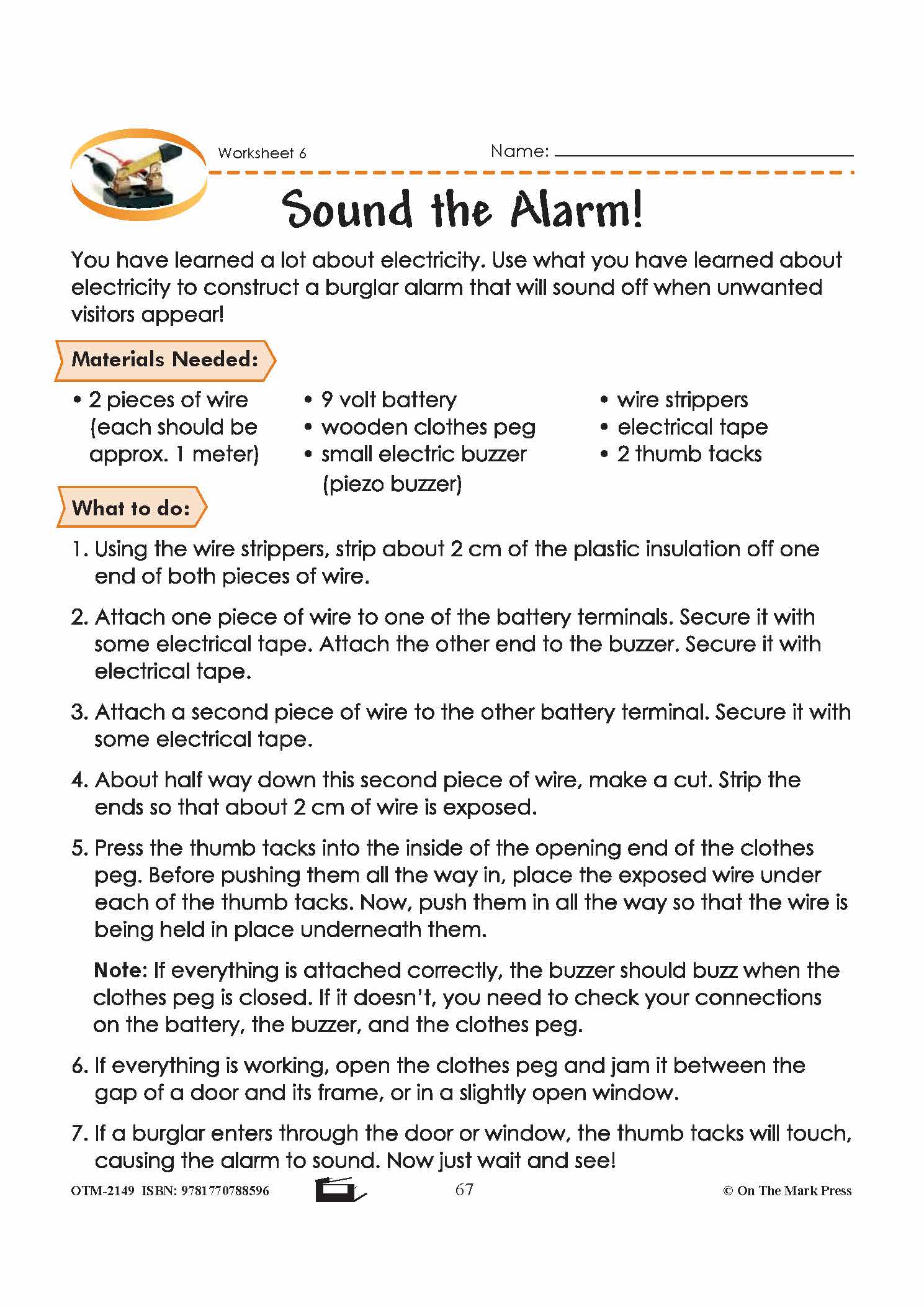 Circuitry Grade 6 Lesson with Experiments