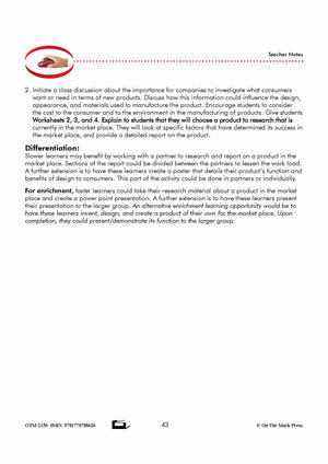 Design and Production Grade 7 Lesson with Experiments