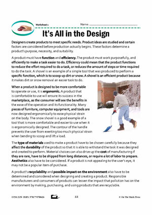 Design and Production Grade 7 Lesson with Experiments