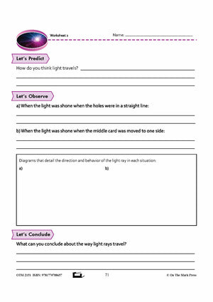Behavior of Light Grade 8 Lesson with Experiments