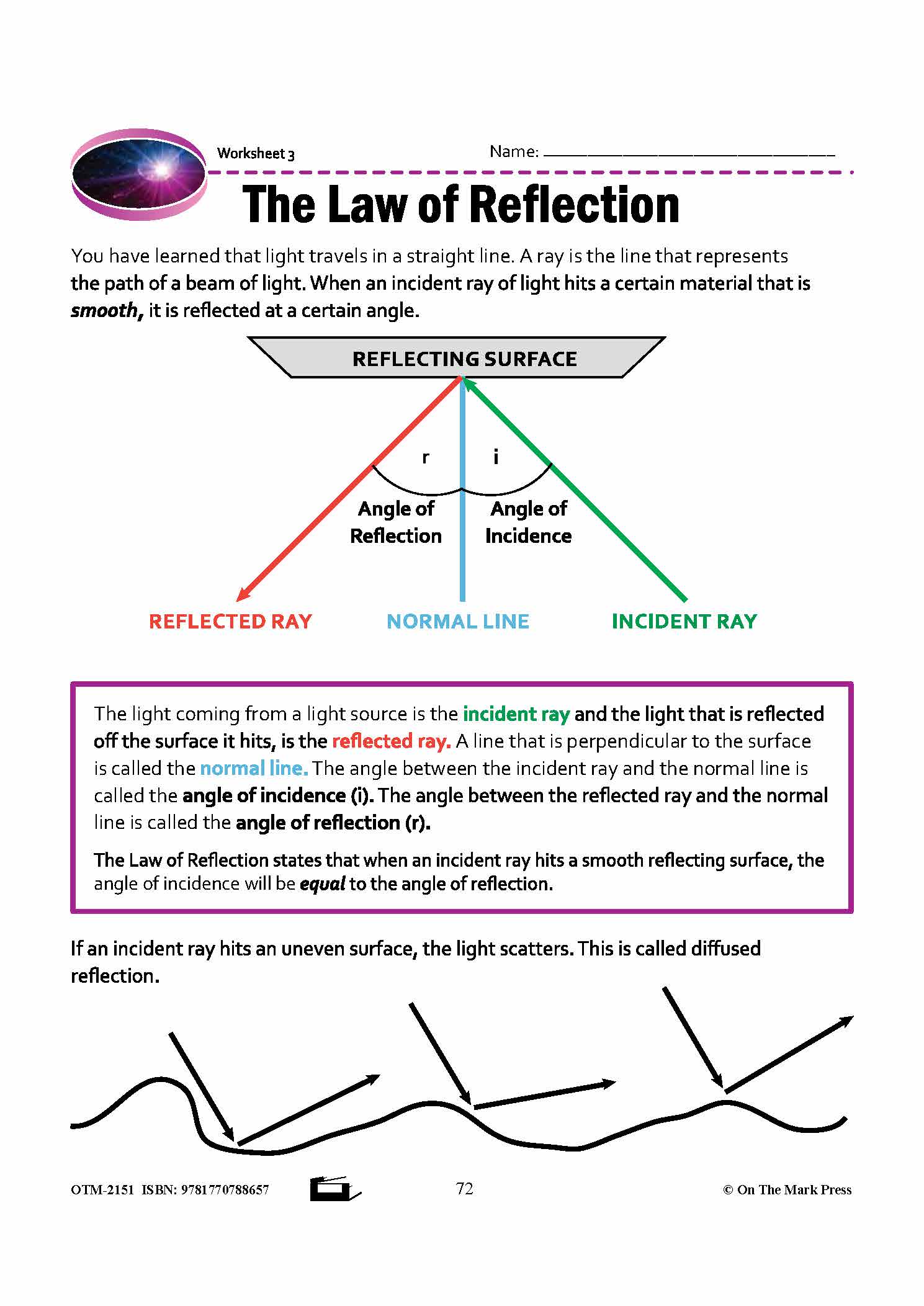 Behavior of Light Grade 8 Lesson with Experiments