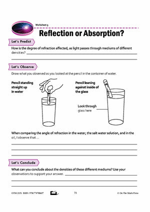 Behavior of Light Grade 8 Lesson with Experiments