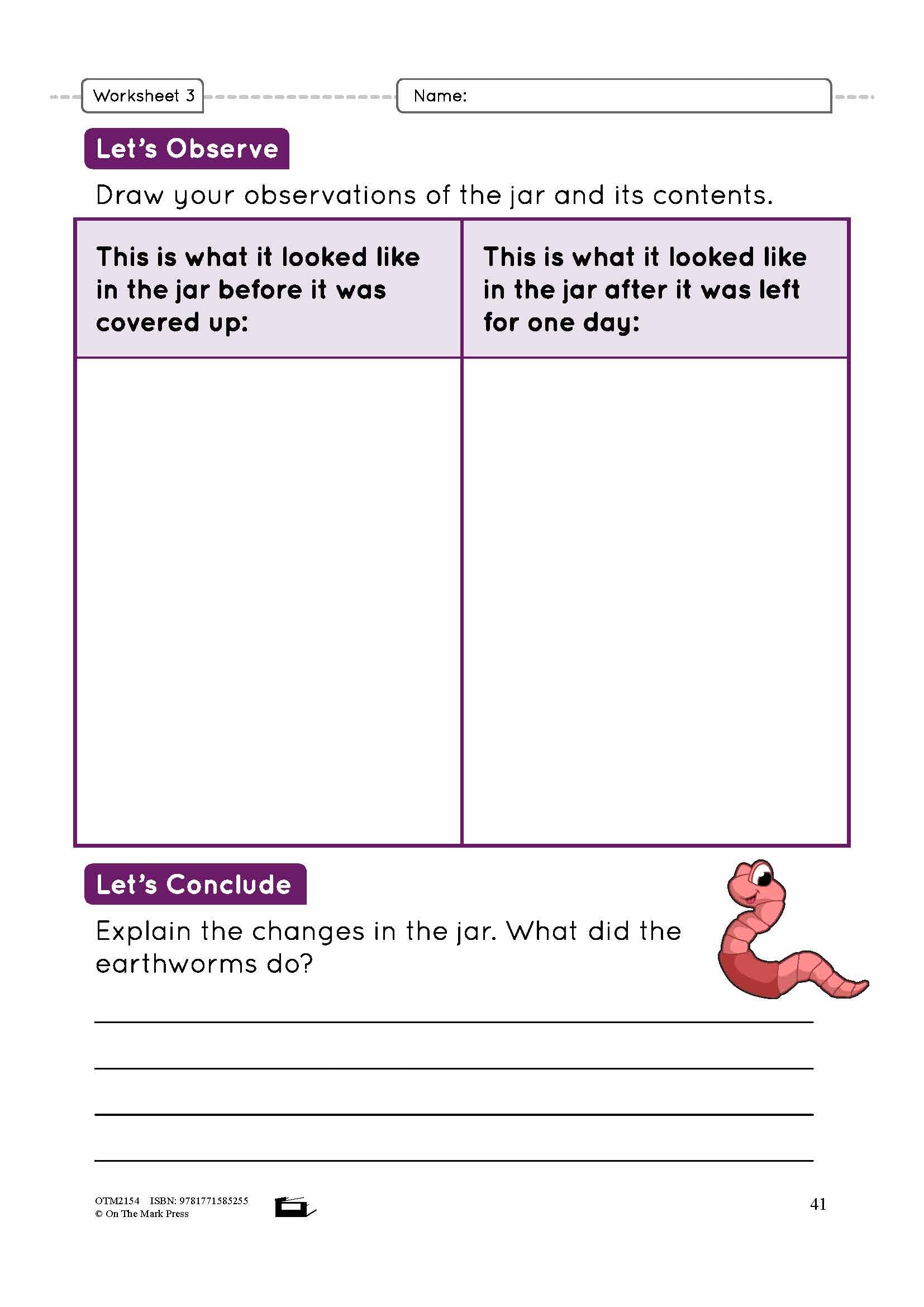 At Work in the Soil Lesson Plan Grade 3