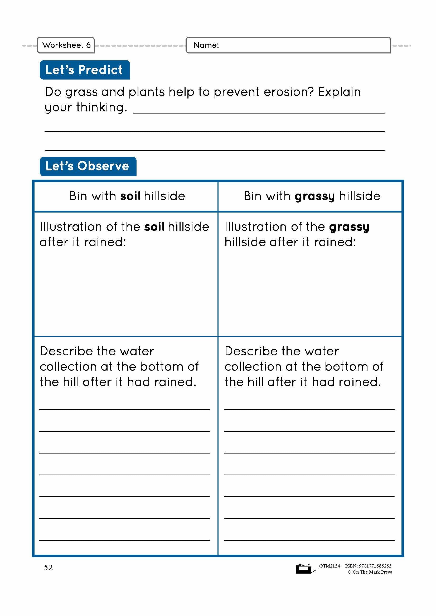Erosion Lesson Plan Grade 3