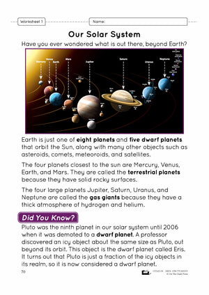 Our Solar System Lesson Plan Grade 3