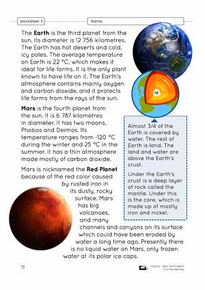 Our Solar System Lesson Plan Grade 3