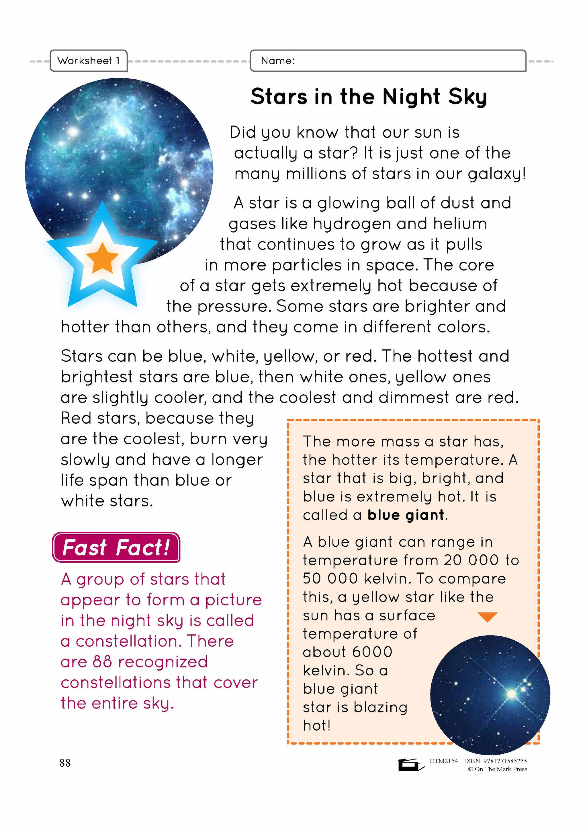 Constellations Lesson Plan Grade 3