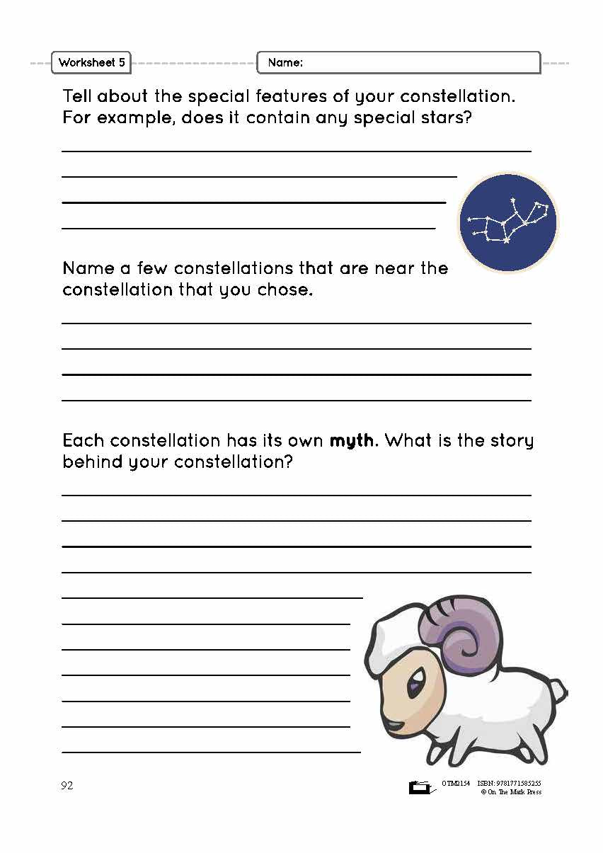 Constellations Lesson Plan Grade 3