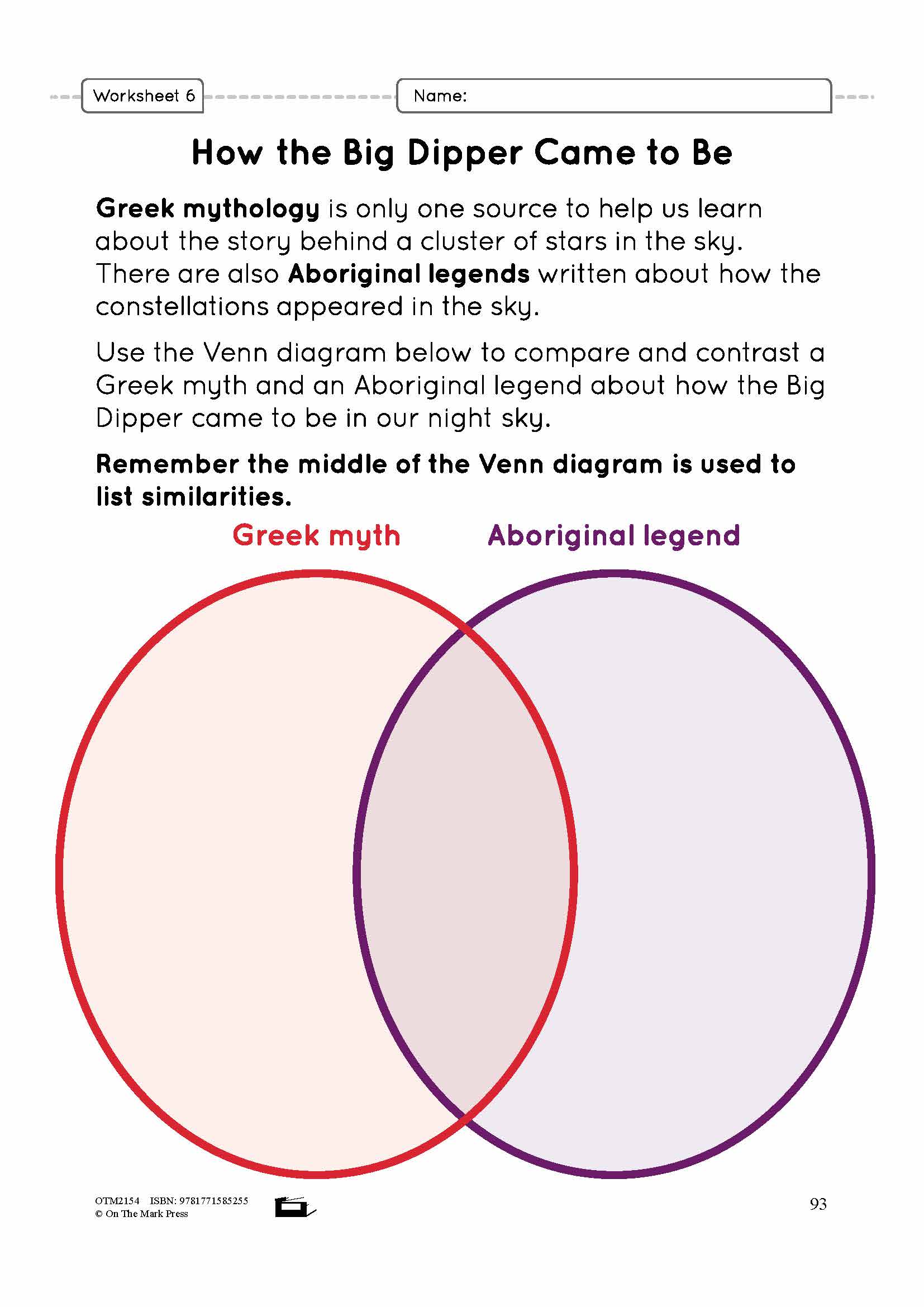 Constellations Lesson Plan Grade 3