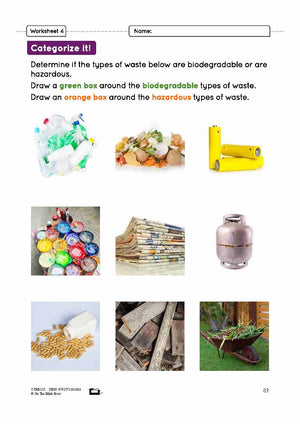 Managing Waste Grade 4 Lesson Plan - biodegradable and hazardous waste