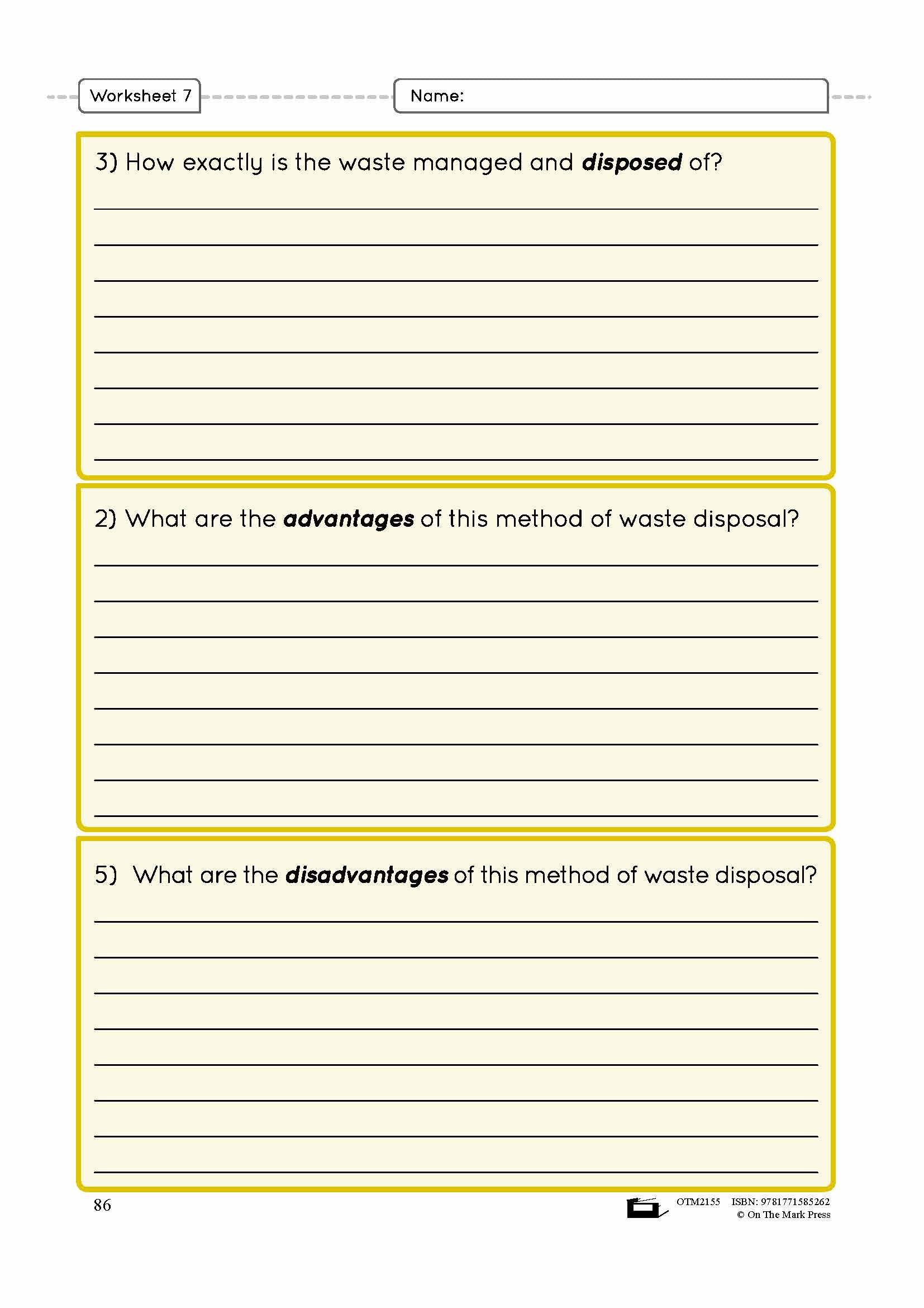 Managing Waste Grade 4 Lesson Plan - biodegradable and hazardous waste