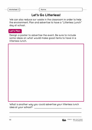 Reduce, Reuse, Recycle!  Grade 4 Lesson Plan