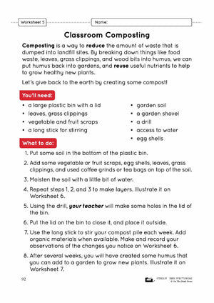 Reduce, Reuse, Recycle!  Grade 4 Lesson Plan