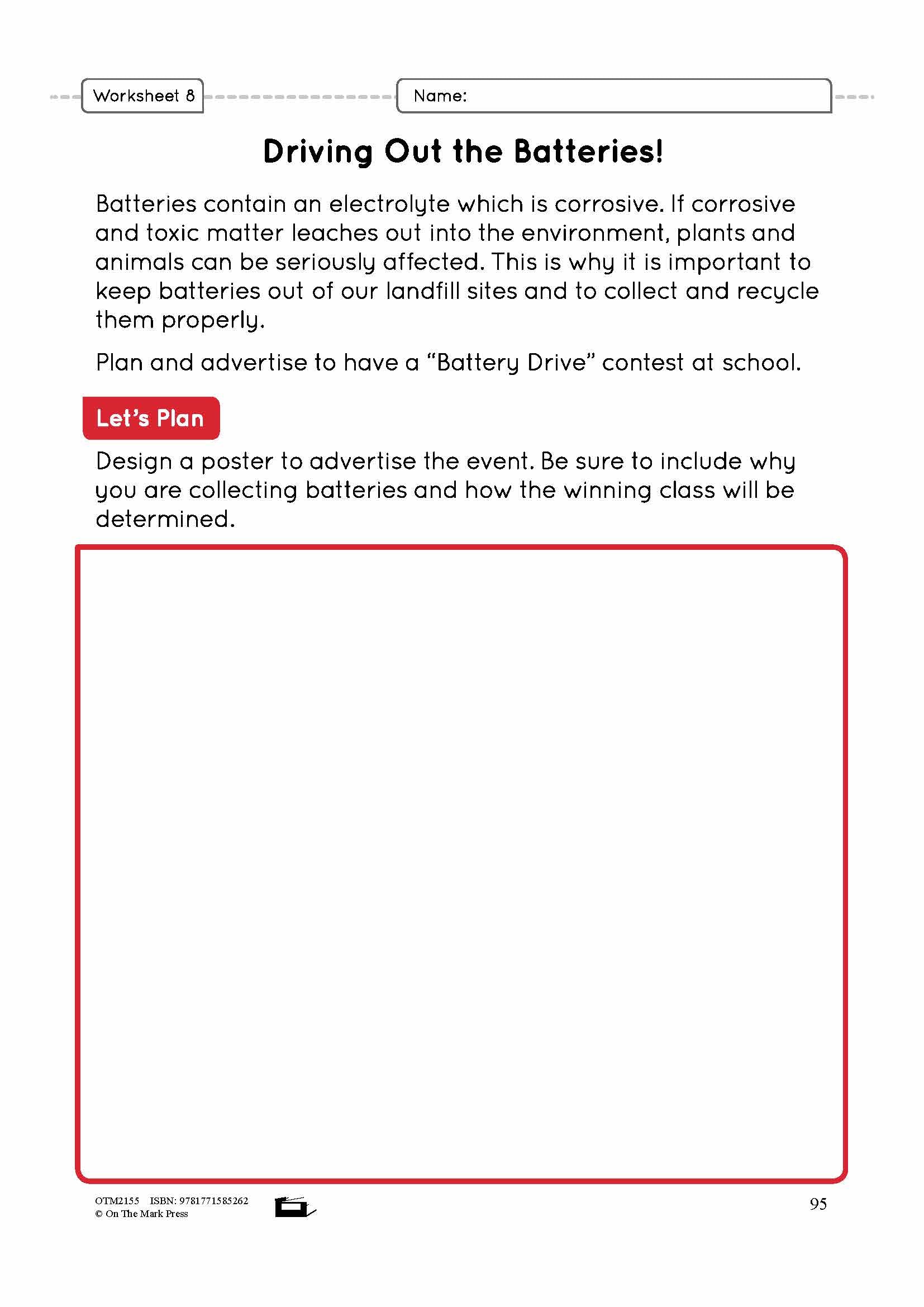 Reduce, Reuse, Recycle!  Grade 4 Lesson Plan