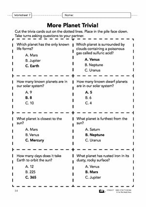 Our Solar System Grade 6 Lesson Plan