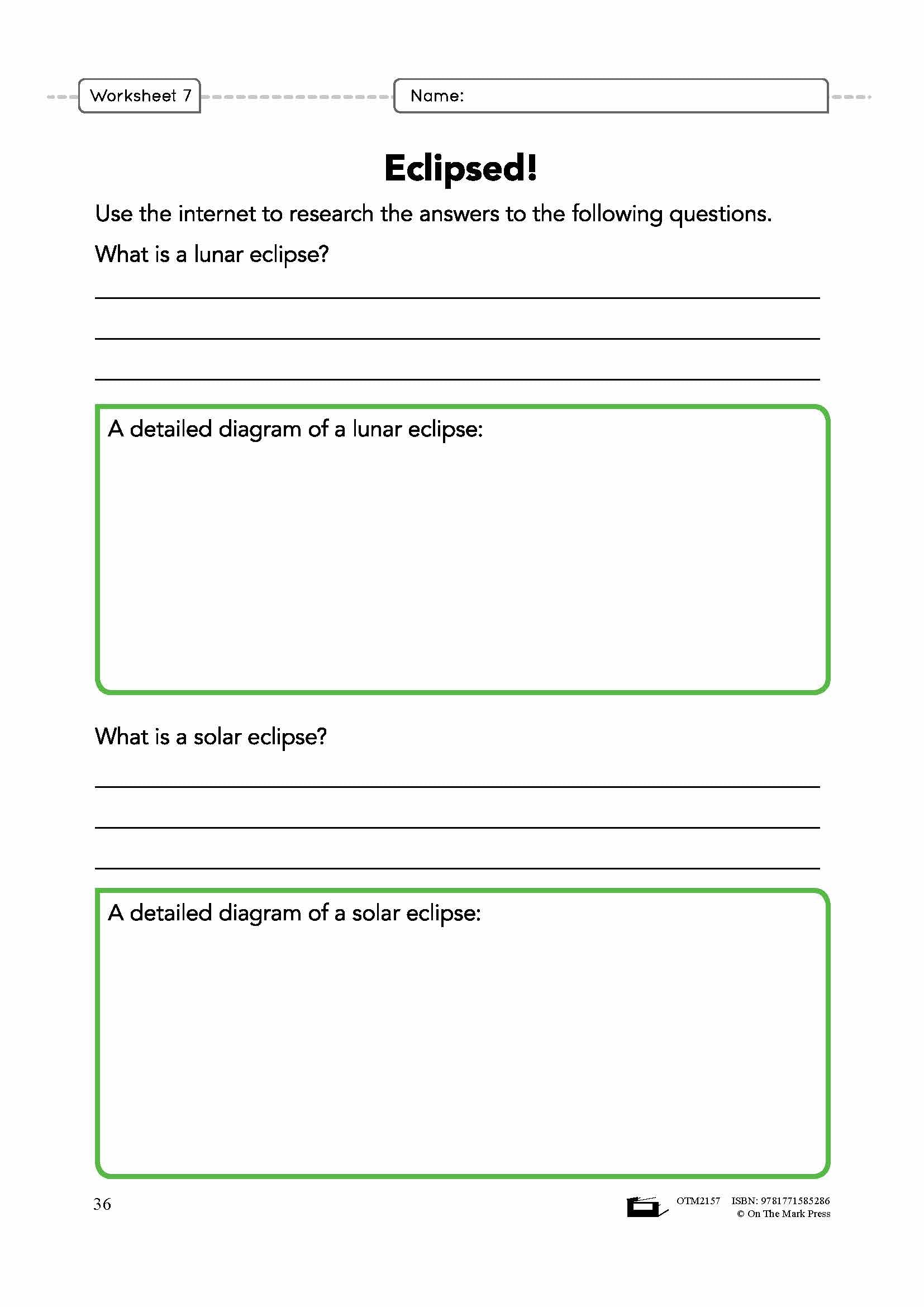 The Moon Grade 6 Lesson Plan