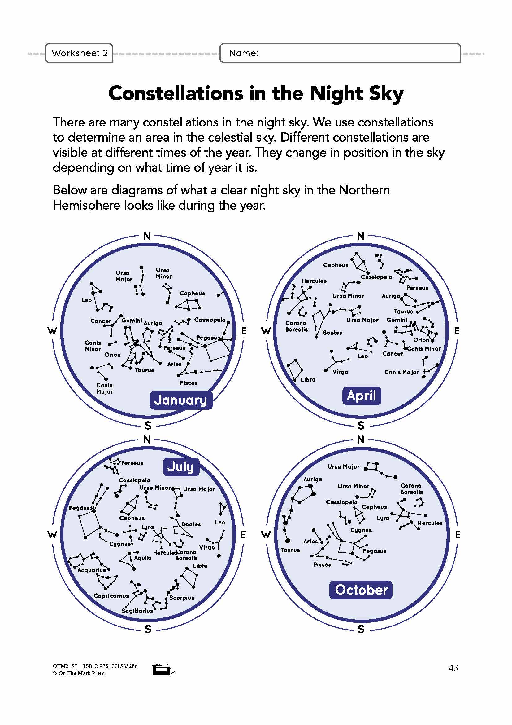 Constellations Grade 6 Lesson Plan