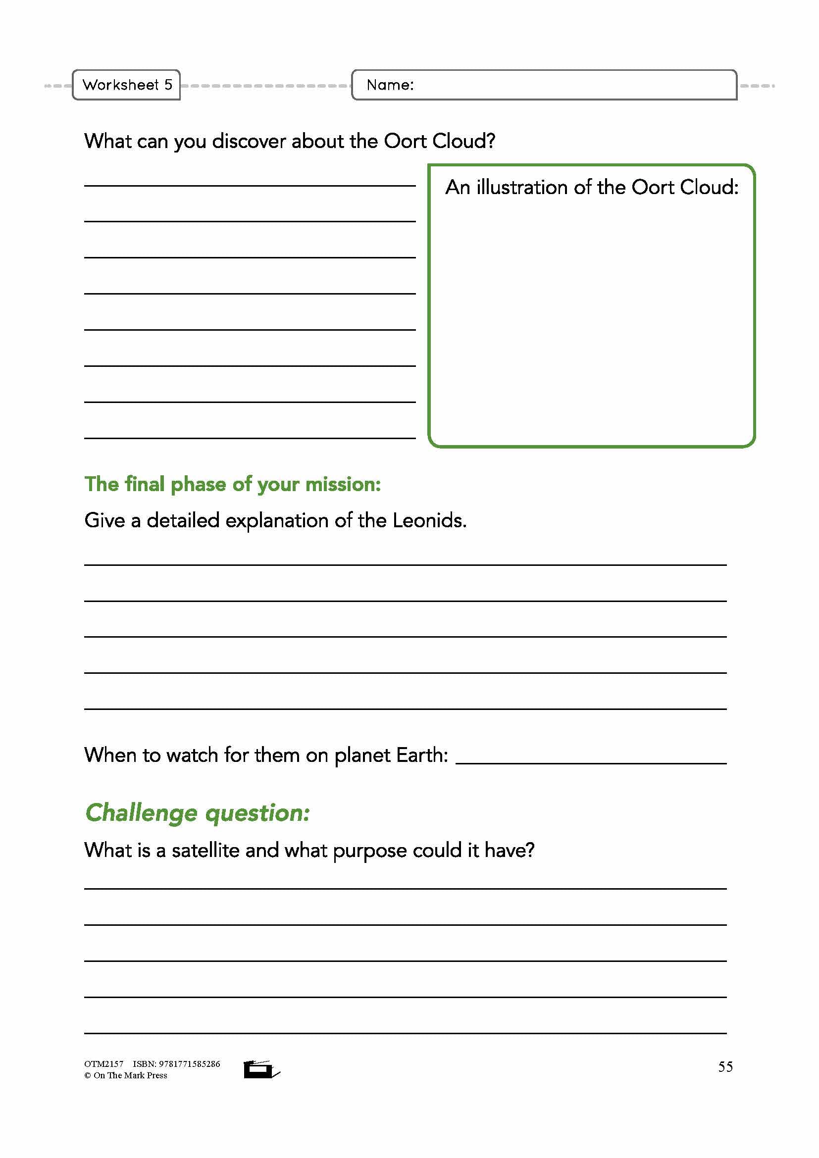 Asteroids, Comets, and Meteoroids Grade 6 Lesson Plan