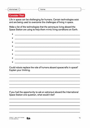 Space Explorers Grade 6 Lesson Plan