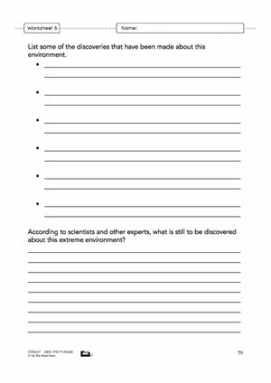 Going to Extreme Environments! Grade 6 Lesson Plan