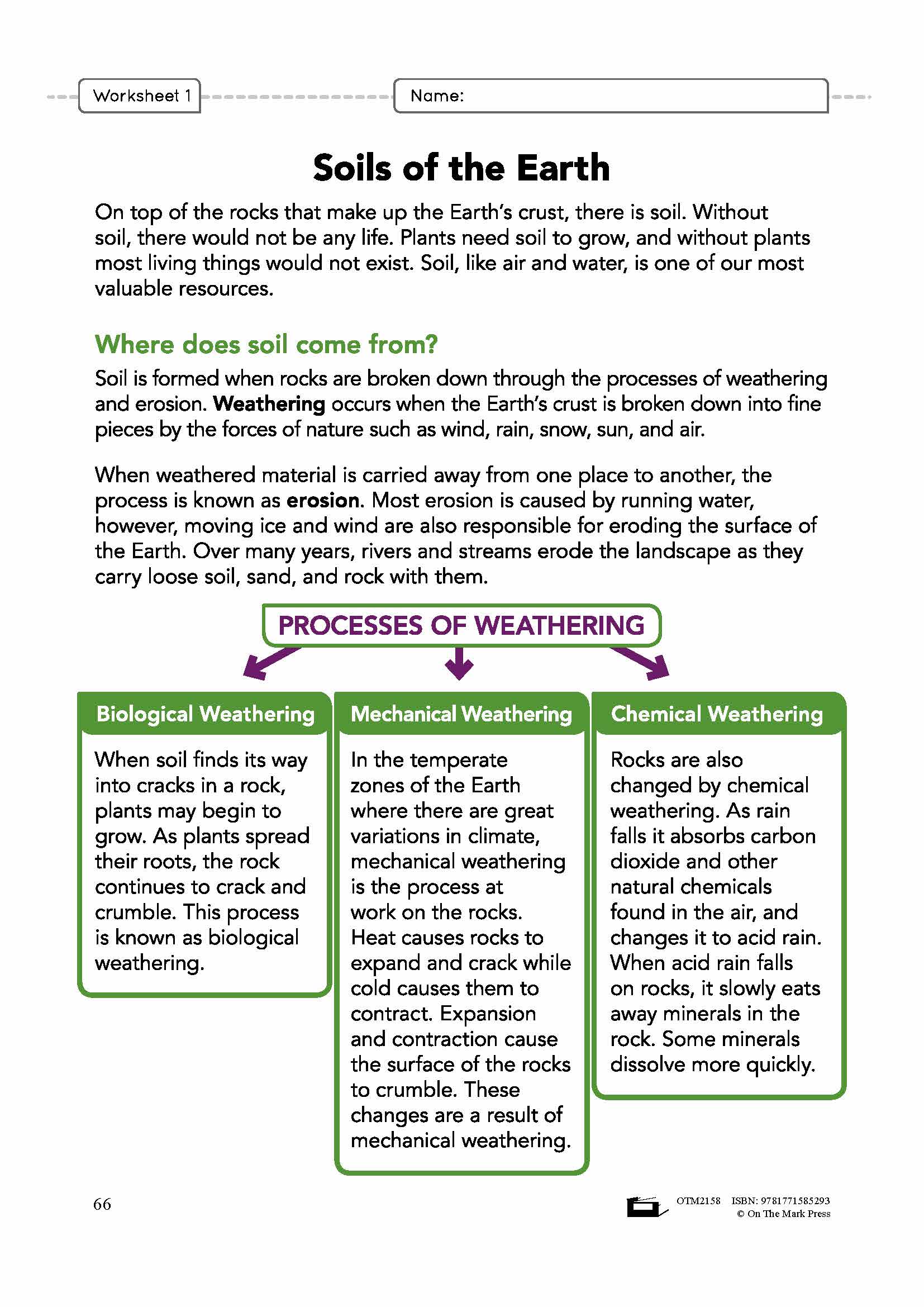 Erosion Grade 7 Lesson Plan