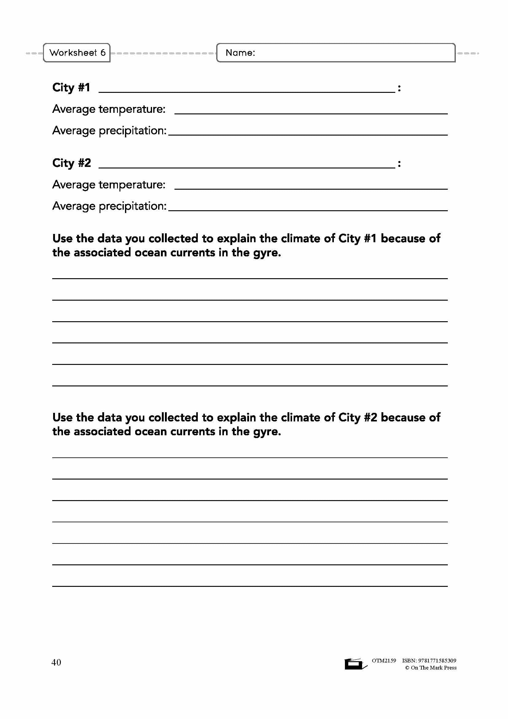 Effects on the Water  Grade 8 Lesson Plan