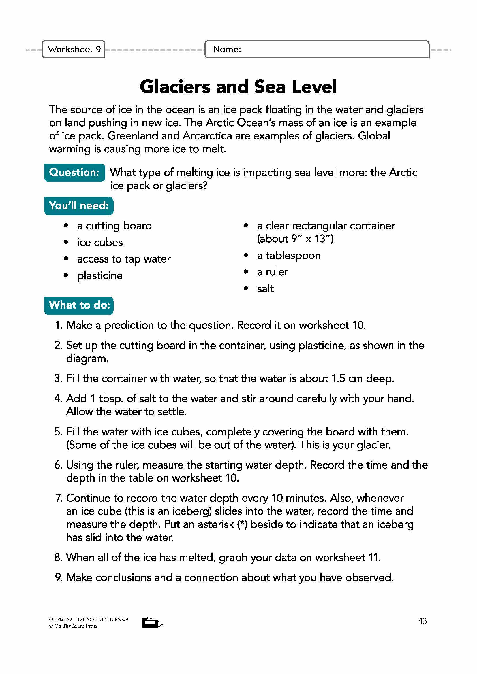 Effects on the Water  Grade 8 Lesson Plan