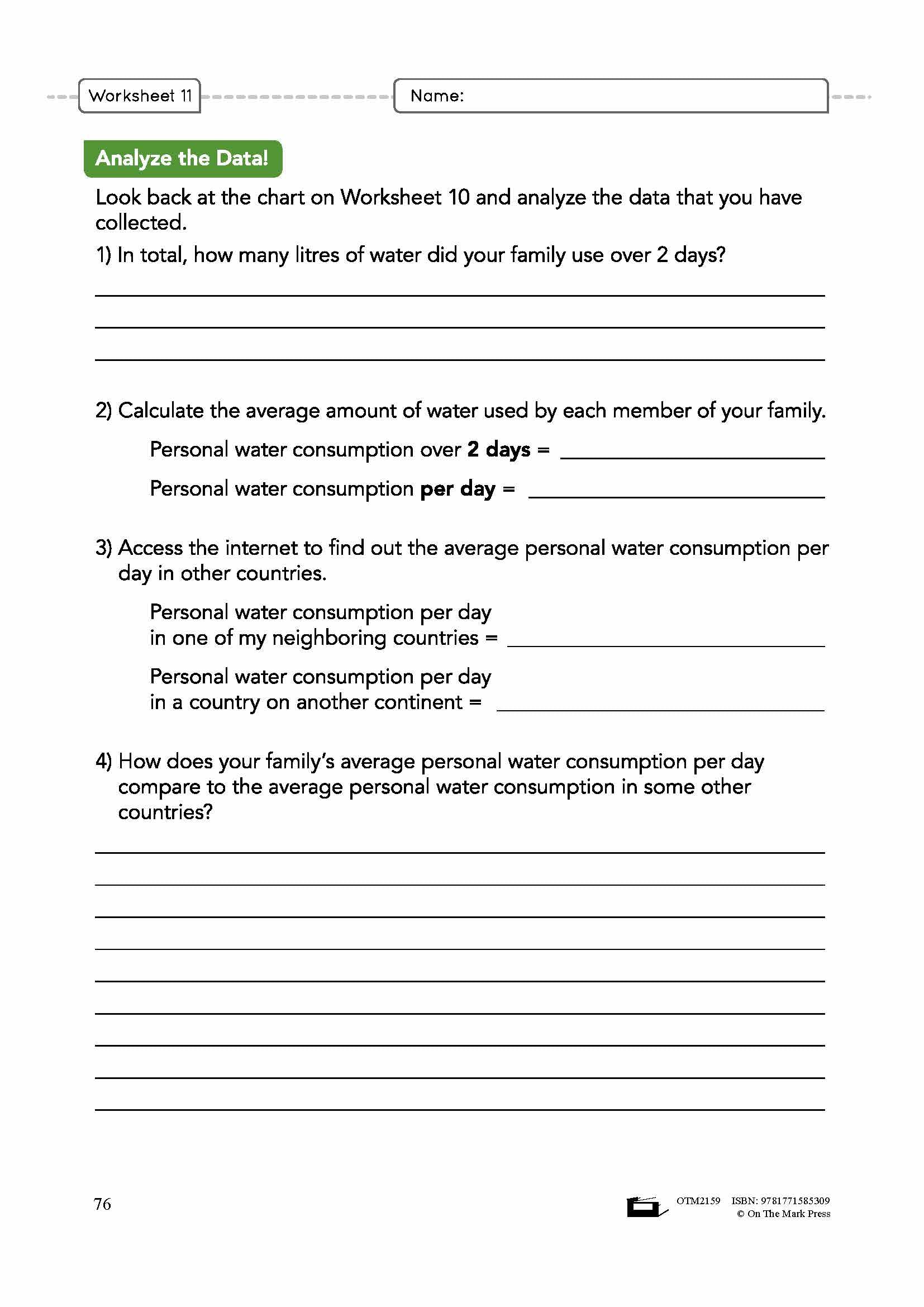 Your Water Supply Grade 8 Lesson Plan