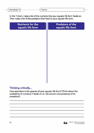 The Aquatic Environment Grade 8 Lesson Plan