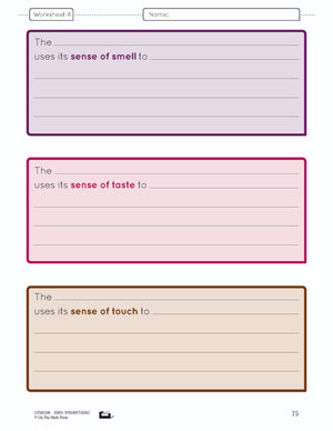 Animal Senses Lesson Plan and Student Worksheets Grade 1