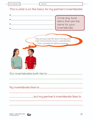 A Study of Invertebrates Lesson Plan and Worksheets Grade 2