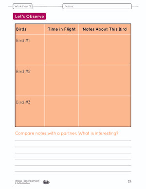 Birds Lesson and Worksheets Gr 2 - Physical Characteristics; Flight; Behavior