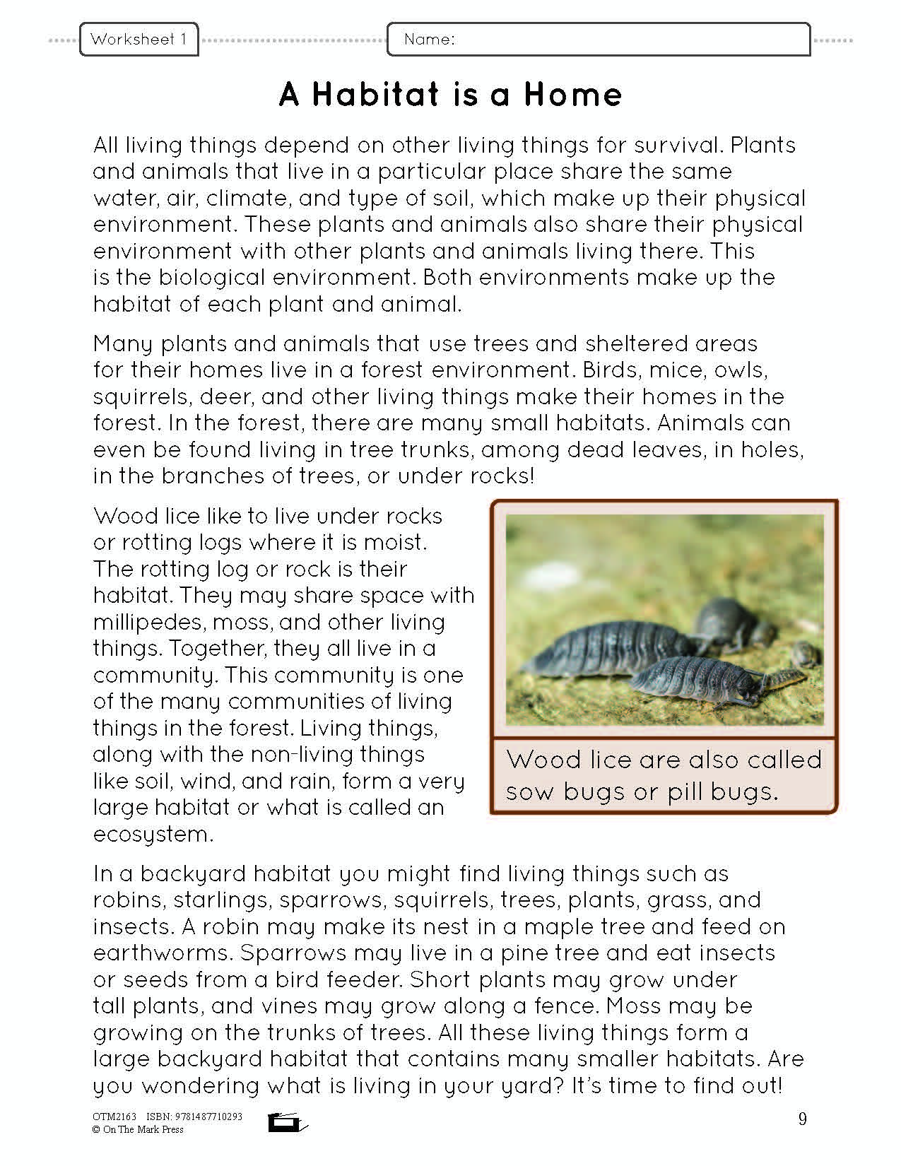 What is a Habitat? e-Lesson Plan Grade 4