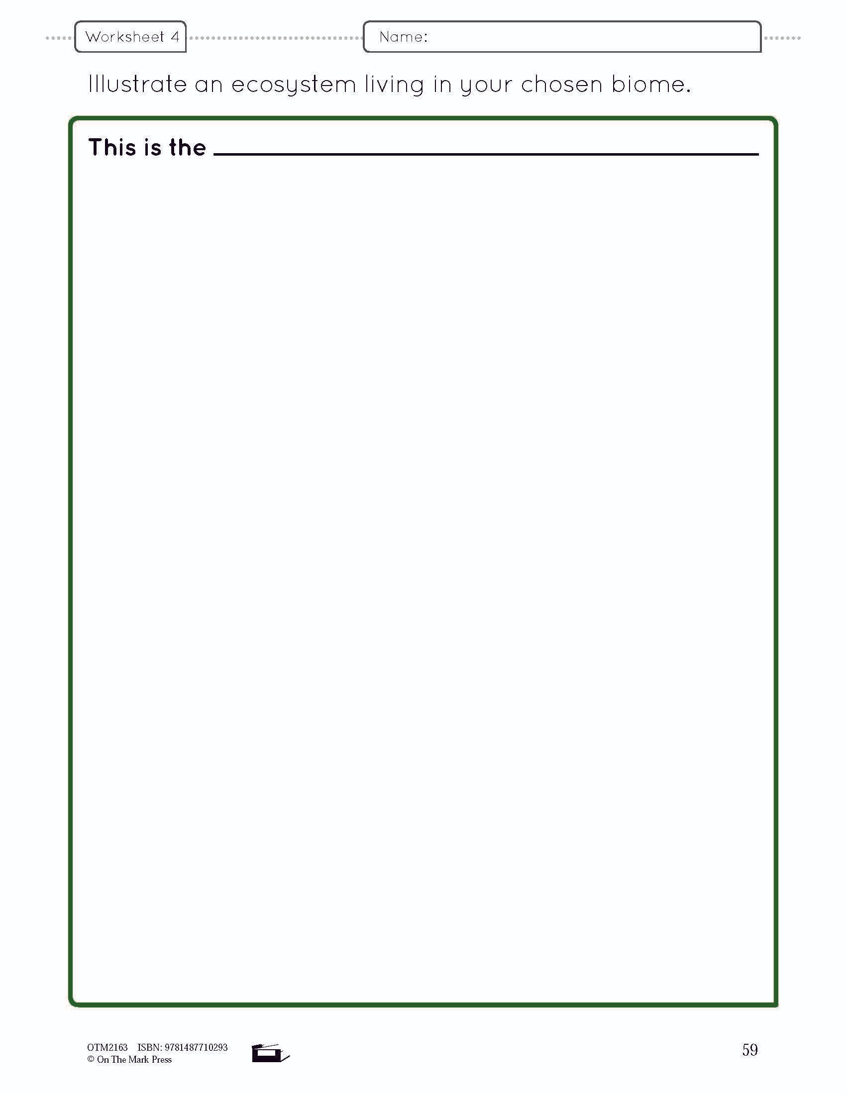 Balance in the Natural World Lesson Plan and Student Worksheets Grade 4